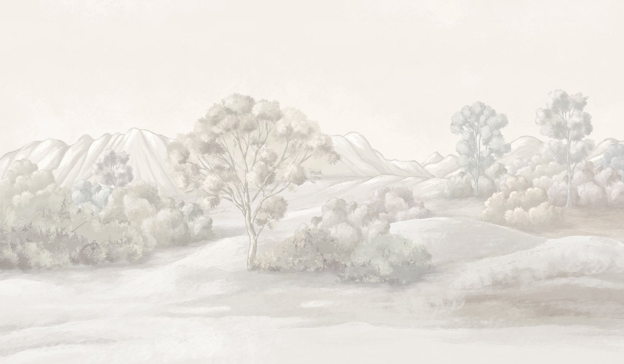 Poetic sepia landscape wallpaper