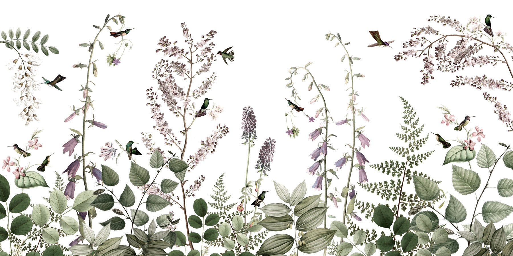 Papier peint fille douceur mauve, mural concept, tendance