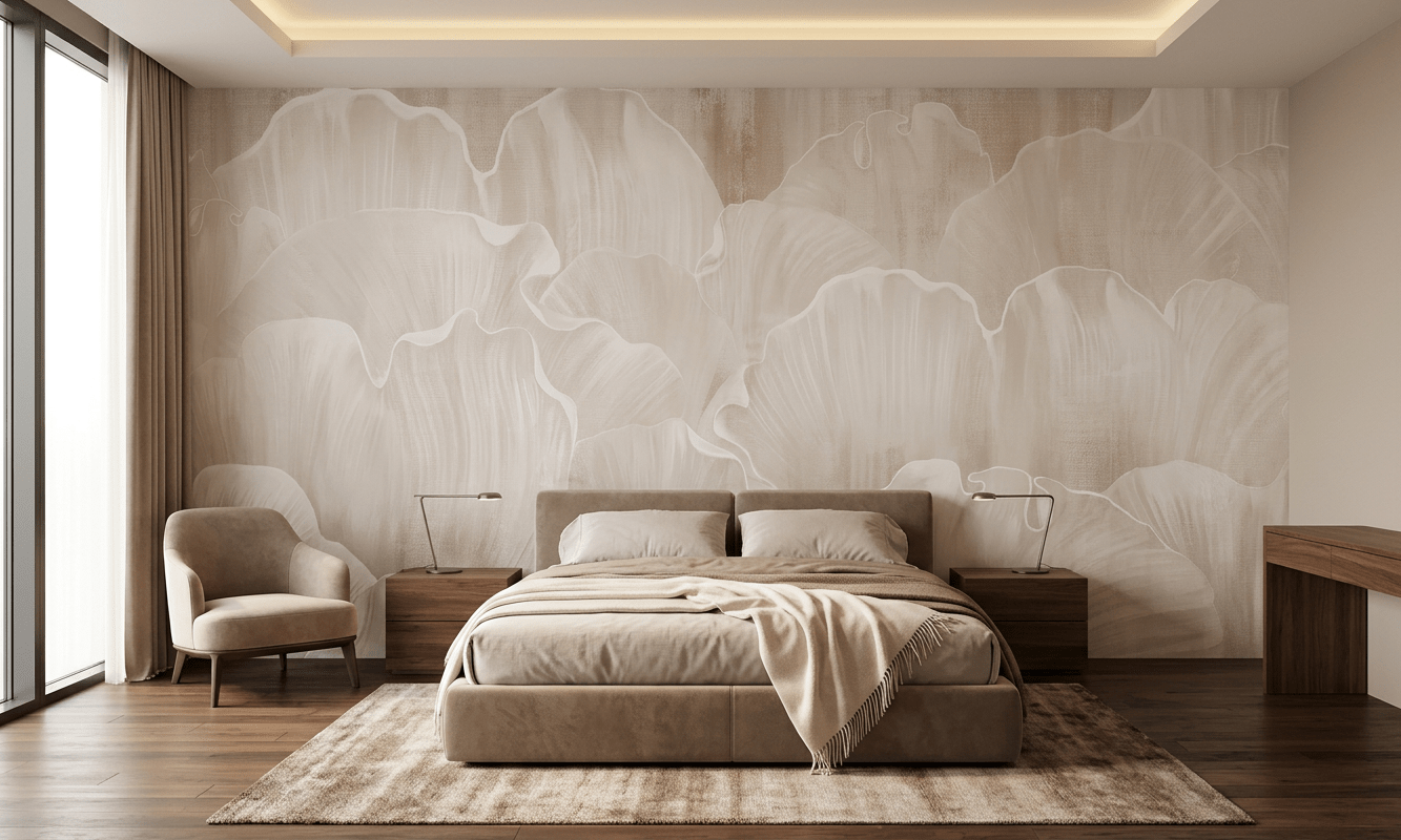 Papier peint pétales  - Floral moderne - Muralconcept