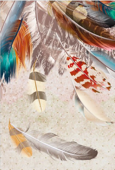 VP Indian Feathers Wallpaper L102cm x H154cm