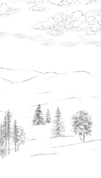 Cimes sketch mountain wallpaper
