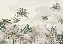 Papier peint panoramique jungle eden vert, XXL, tendance