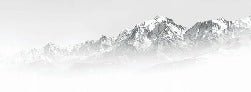Papier peint Mont Blanc dans la brume noir et blanc