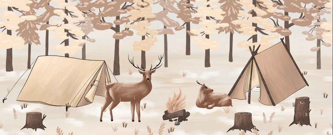 Papier peint enfant scandinave féérie suédoise