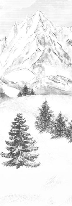 Papier peint montagne sommets de Chamonix