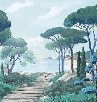 Papier peint balade dans les calanques, XXL, tendance