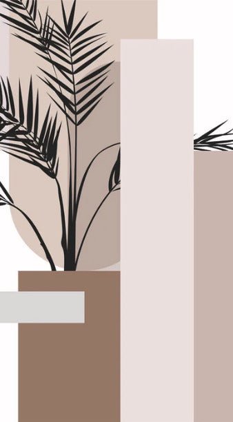 Papier peint panoramique géométrique terracotta, XXL, tendance