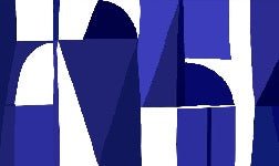 Papier peint Memphis style bleu
