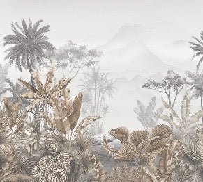 Papier peint tendance tropical sepia