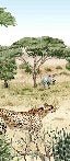 Papier peint enfant savane secrète