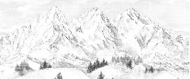 Papier peint montagne sommets de Chamonix