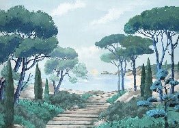 Papier peint balade dans les calanques, XXL, tendance