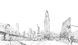 Papier peint architecture New York