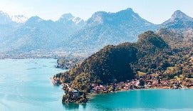 Papier peint photo Annecy chateau Duingt