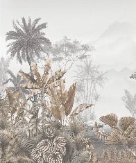 Papier peint tendance tropical sepia, XXL, tendance