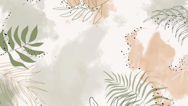 Papier peint panoramique aquarelle végétale