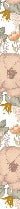 Papier peint fleur pastel terracotta, XXL, tendance