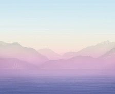 Papier peint Annecy et son lac paisible rainbow, XXL, tendance