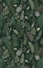 Papier peint feuille dense vert