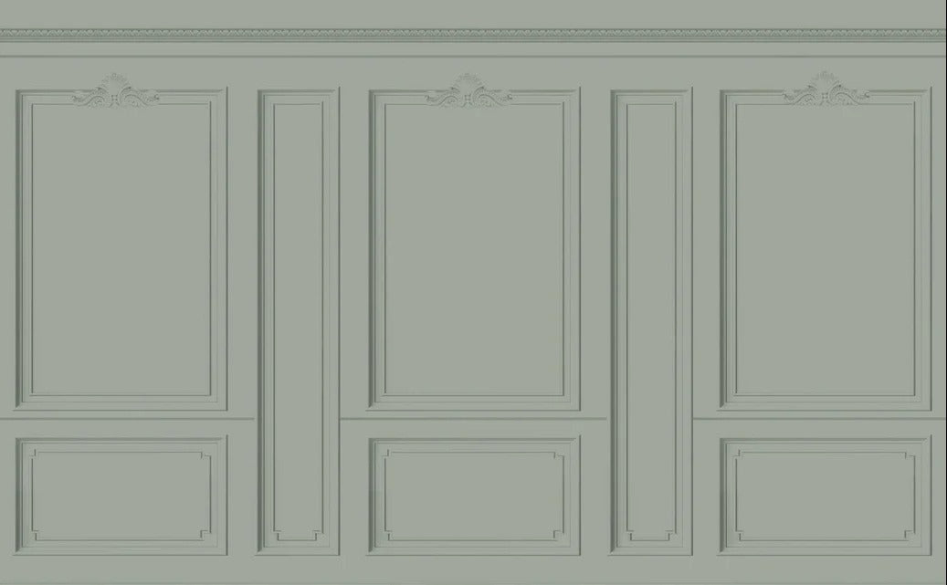 Papier peint Haussmann Vert de gris, XXL, tendance