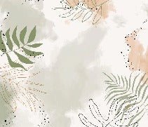 Panoramic vegetal watercolor wallpaper