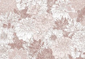 Papier peint fleur Dahlia