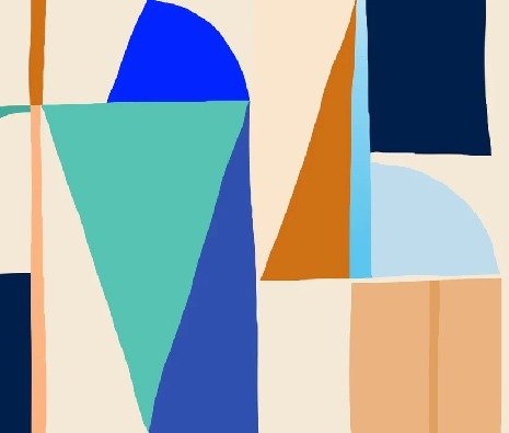 Papier peint Memphis style vibrant