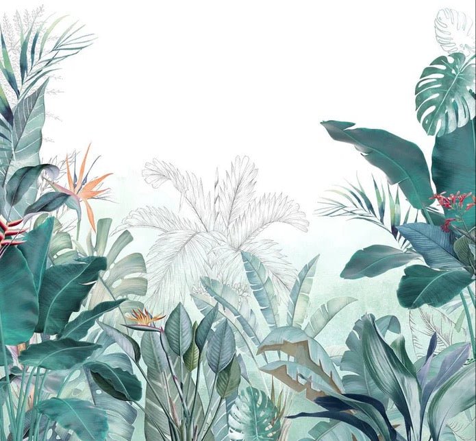 Papier peint panoramique tropical quintessence, XXL, tendance