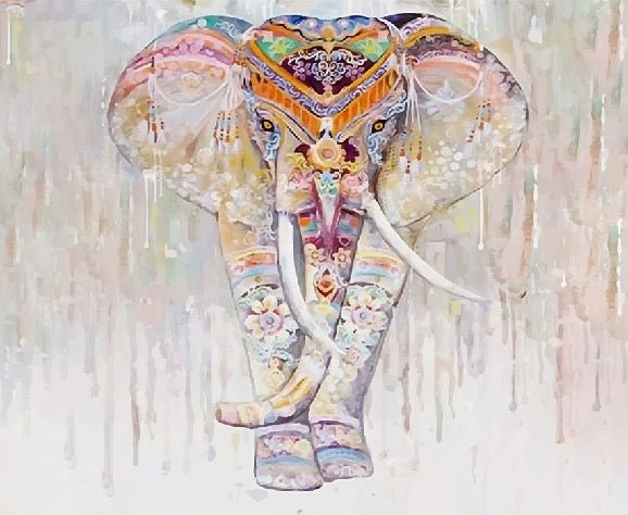 Papier peint Eléphant Boho Indien