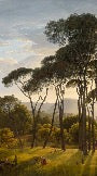 Papier peint paysage historique italien