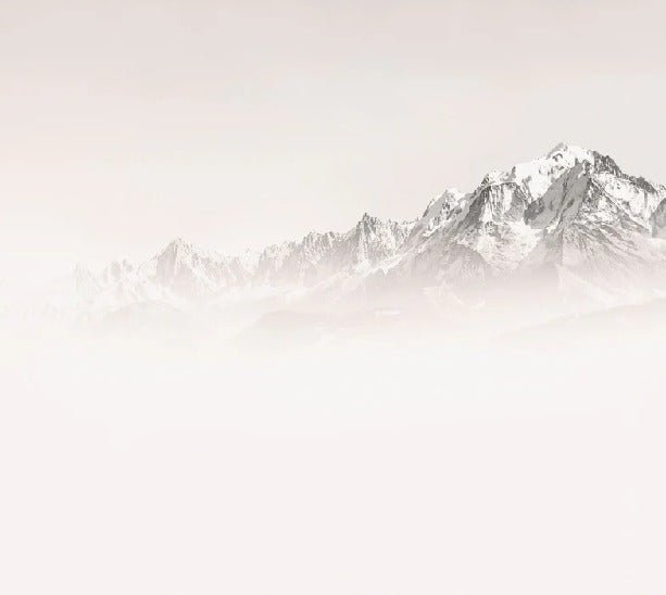 Papier peint matin brumeux Mont Blanc