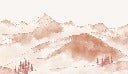 Papier peint montagne chaine des Aravis
