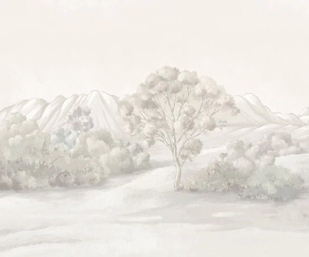 Poetic sepia landscape wallpaper