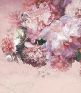 Papier peint panoramique pivoines rosé, XXL, tendance