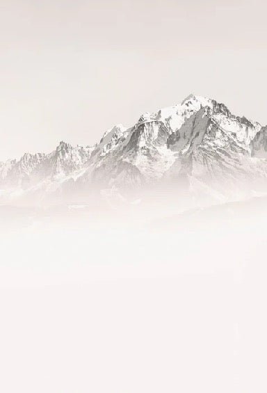Papier peint matin brumeux Mont Blanc