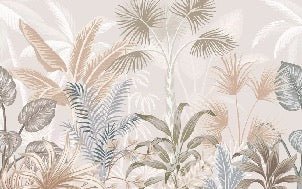 Papier peint panoramique jungle terracotta, XXL, tendance