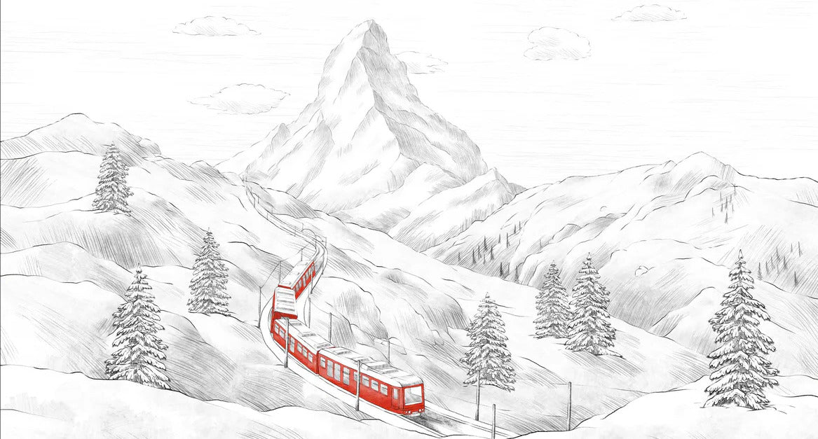 Papier peint panoramique Mont Cervin, XXL, tendance