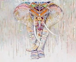 Papier peint Eléphant Boho Indien