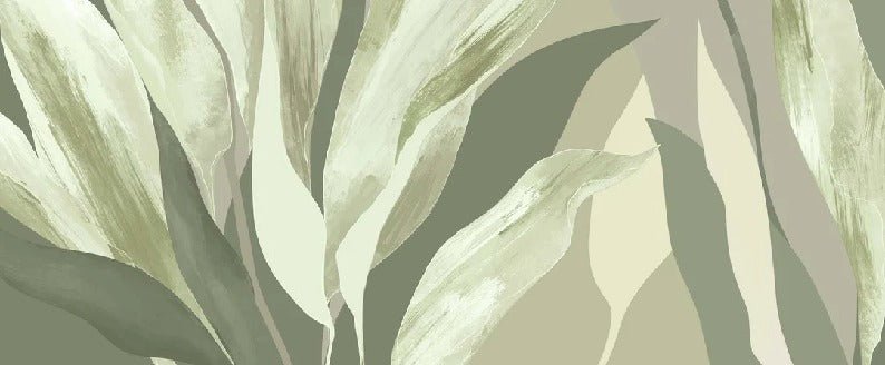Papier peint étoffe vert