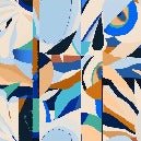 Papier peint abstrait vibrant, XXL, tendance