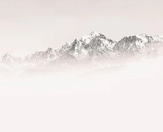 Papier peint matin brumeux Mont Blanc