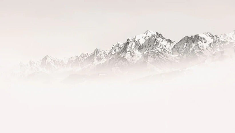 Papier peint matin brumeux Mont Blanc
