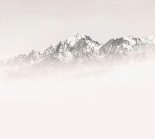 Papier peint matin brumeux Mont Blanc