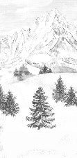 Papier peint montagne sommets de Chamonix, XXL, tendance