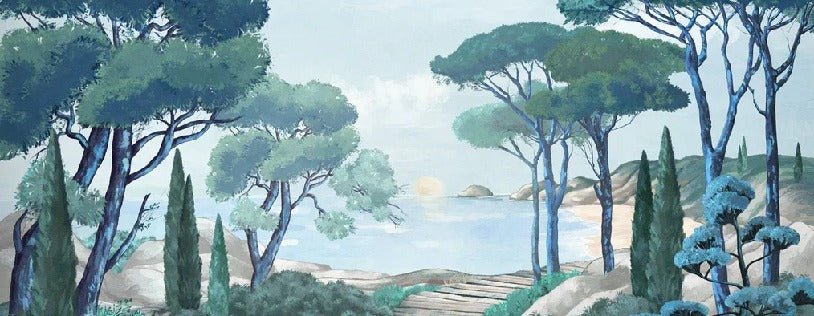 Papier peint balade dans les calanques, XXL, tendance