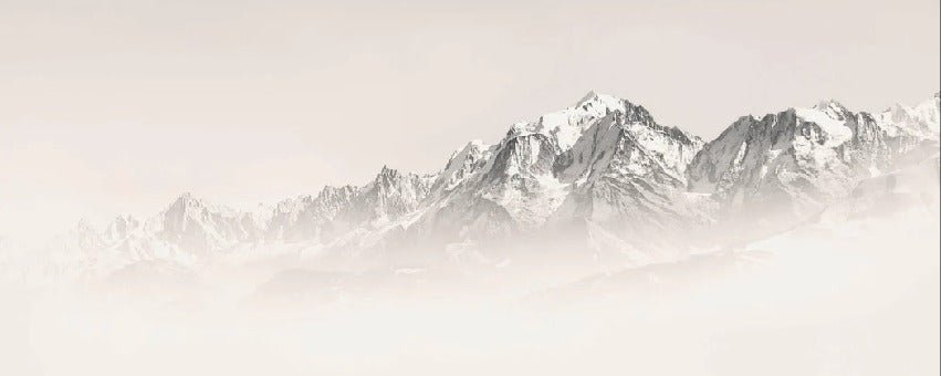 Papier peint Mont Blanc dans la brume sépia, XXL, tendance