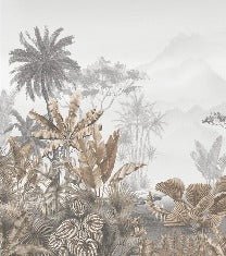 Papier peint tendance tropical sepia, XXL, tendance