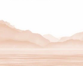 Papier peint Annecy et son lac paisible terracotta, XXL, tendance