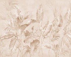 Papier peint élégante jungle poudrée