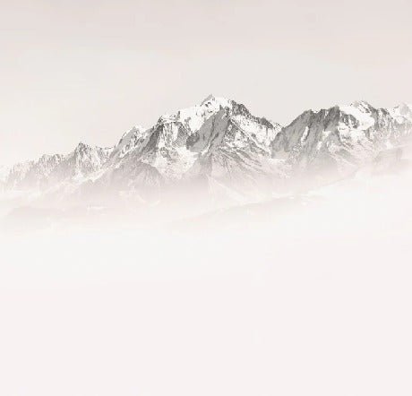 Papier peint matin brumeux Mont Blanc